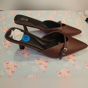 New York & Company Classy Maroon High Heels NWOT Womens Size 10